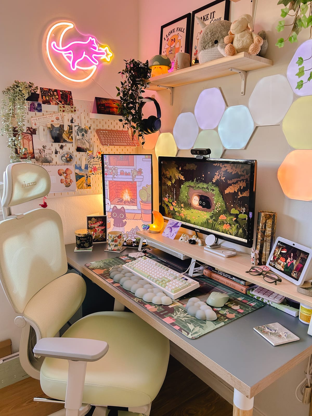 Shop My Cozy Gaming Desk Setup