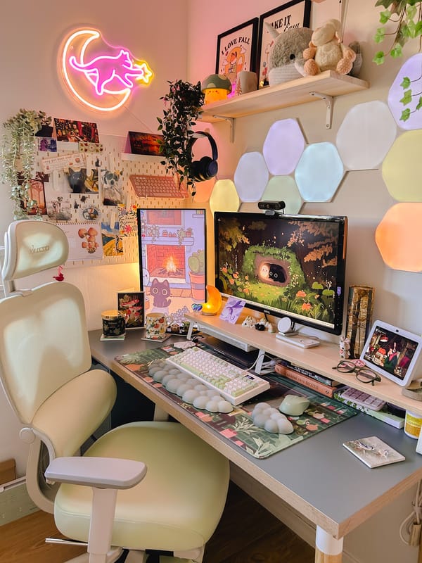 Shop My Cozy Gaming Desk Setup